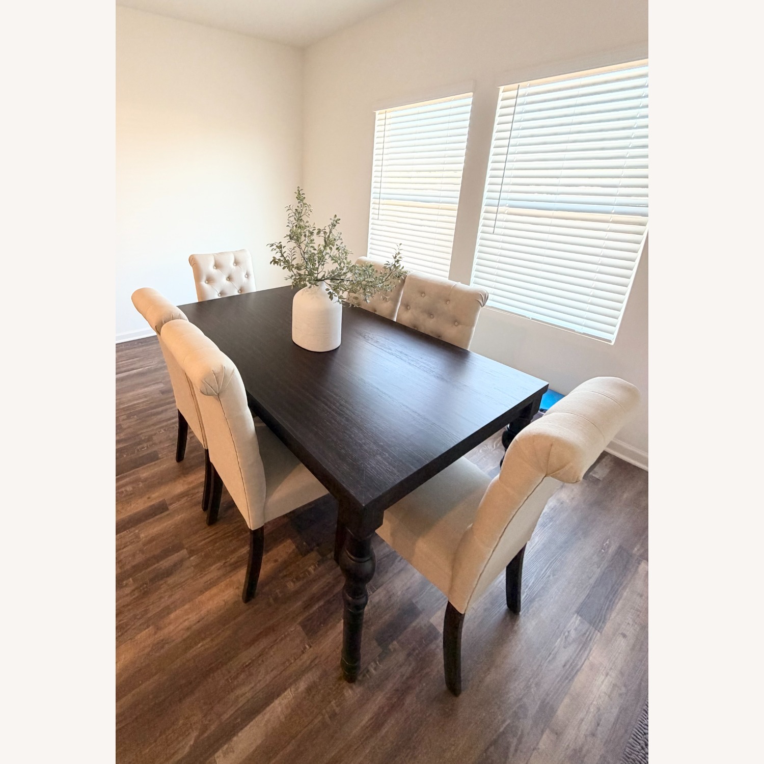 17 Stories Black Wood Blend Dining Table - image-7