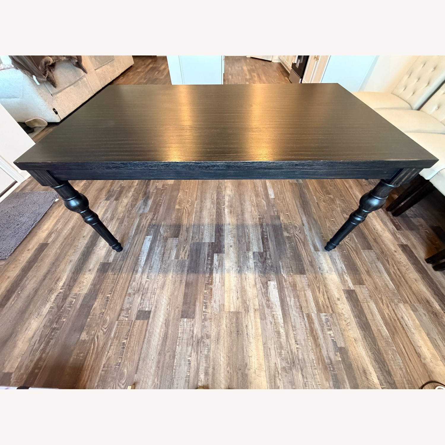 17 Stories Black Wood Blend Dining Table - image-2