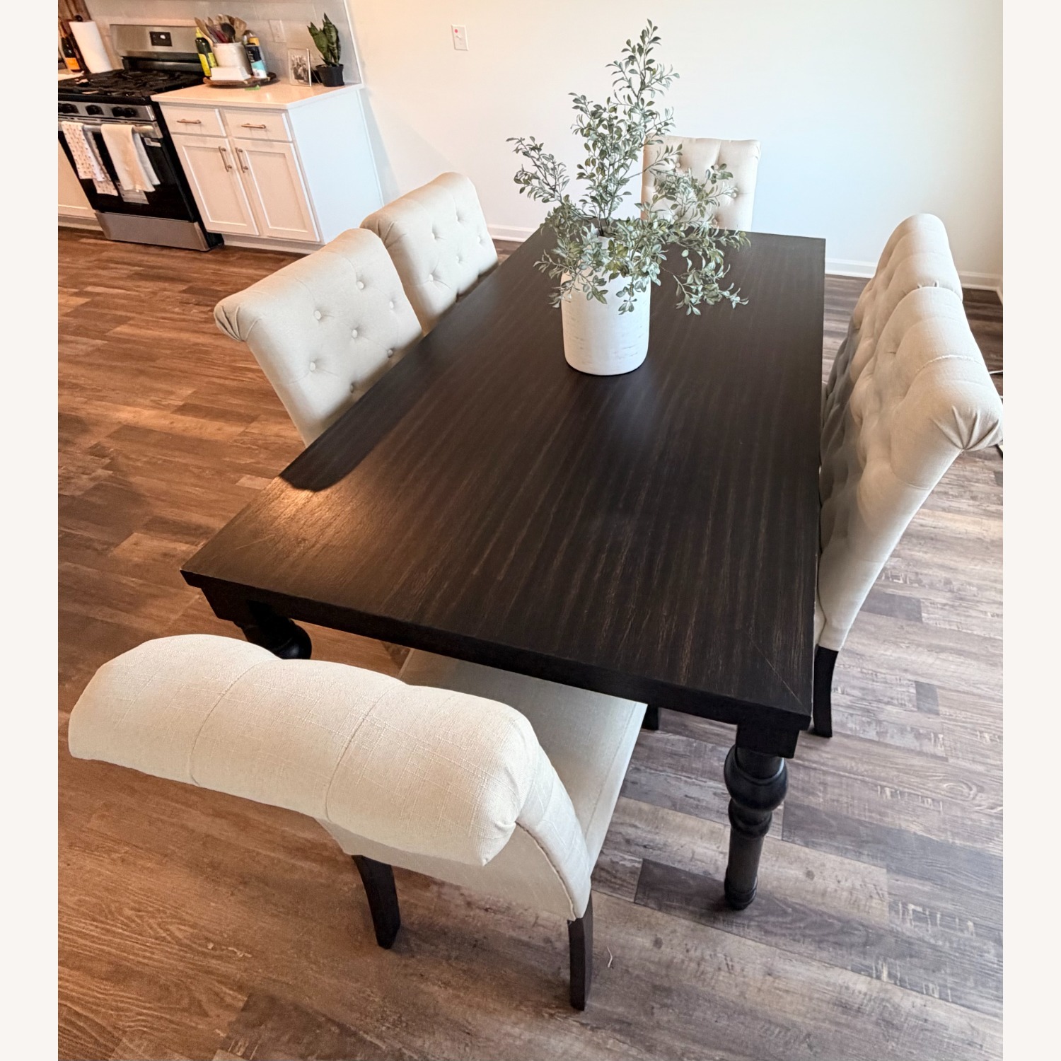 17 Stories Black Wood Blend Dining Table - image-6