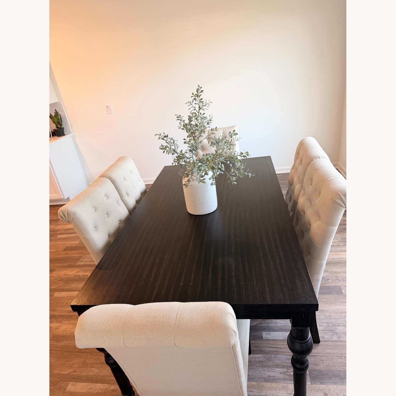 17 Stories Black Wood Blend Dining Table - image-8