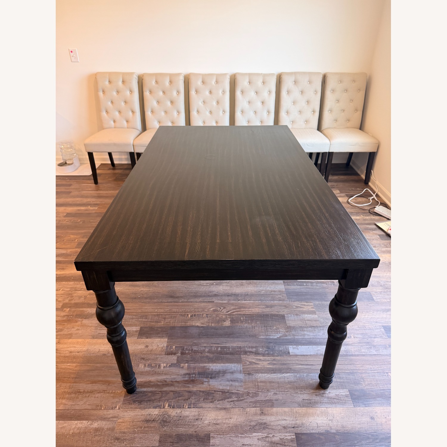 17 Stories Black Wood Blend Dining Table - image-3
