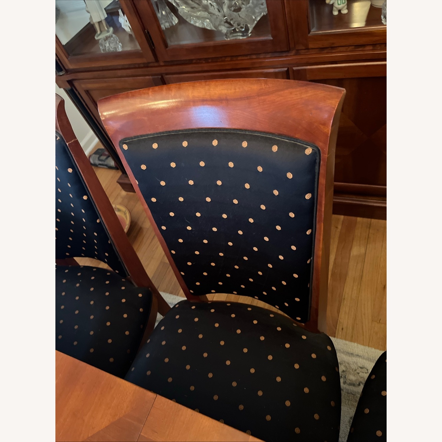 Ethan Allen Medallion Dark Brown Wood Dining Set - image-4