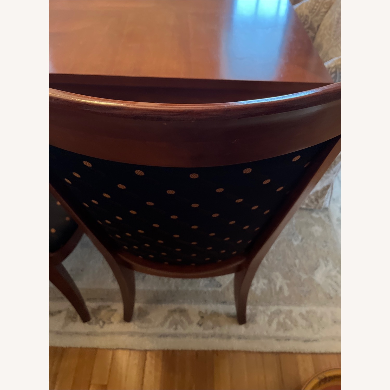 Ethan Allen Medallion Dark Brown Wood Dining Set - image-14