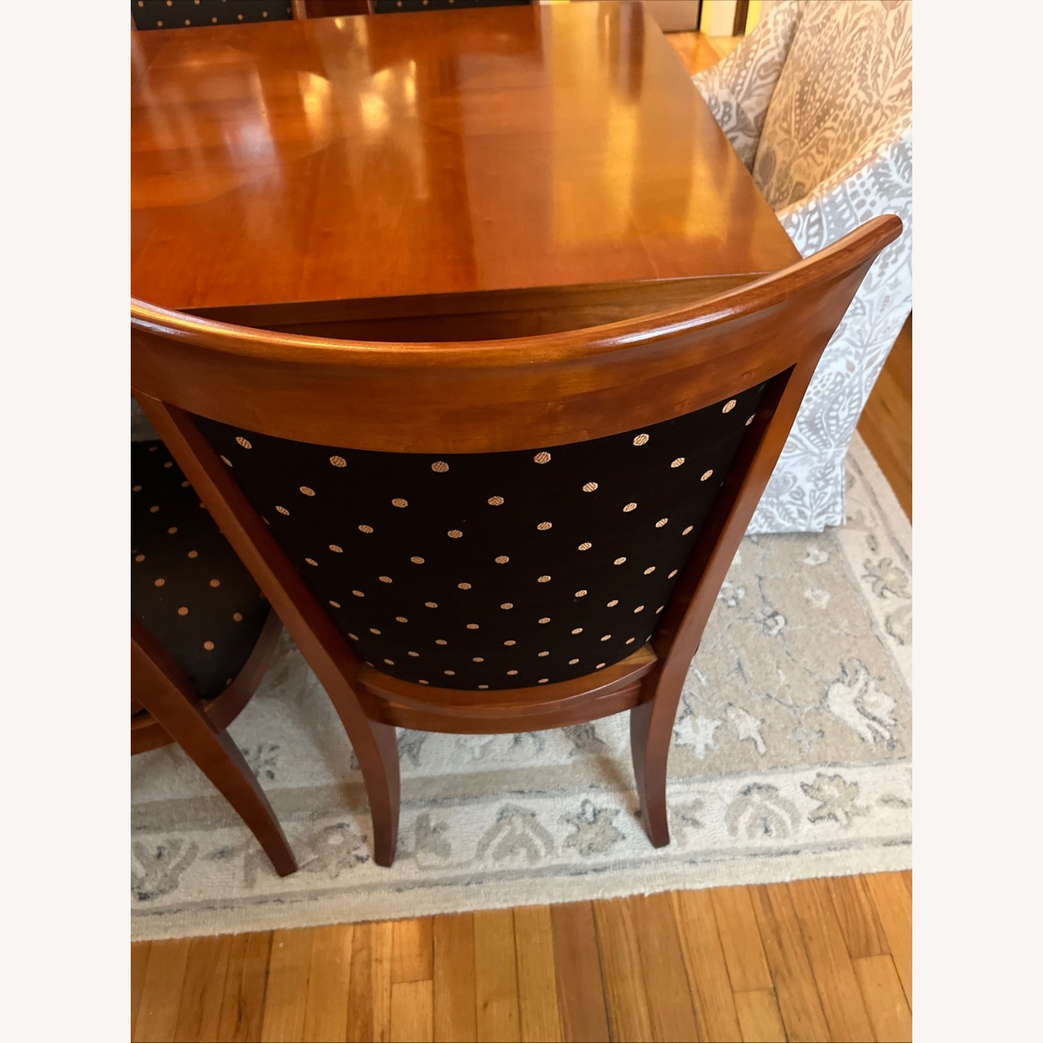 Ethan Allen Medallion Dark Brown Wood Dining Set - image-12