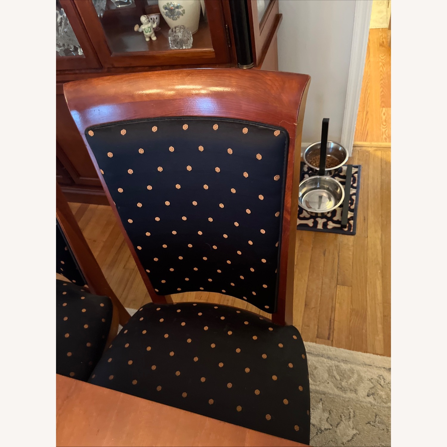 Ethan Allen Medallion Dark Brown Wood Dining Set - image-3