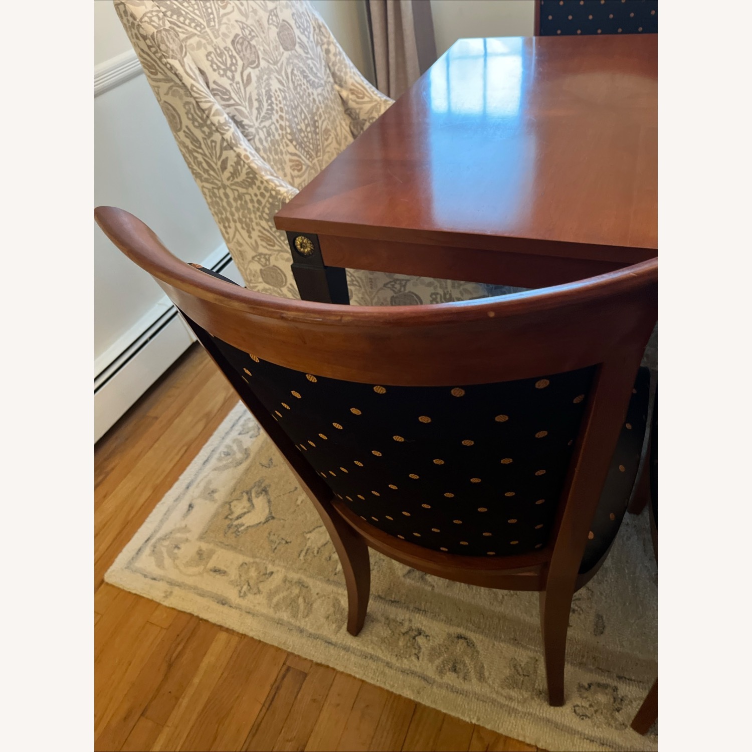 Ethan Allen Medallion Dark Brown Wood Dining Set - image-16