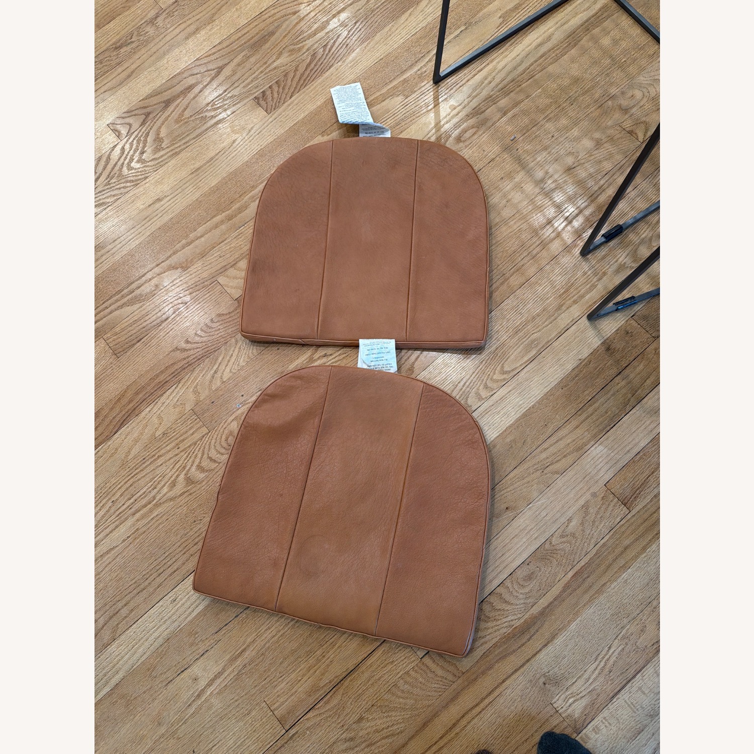 Crate & Barrel Tig Metal Barrel Dining Chairs - image-8