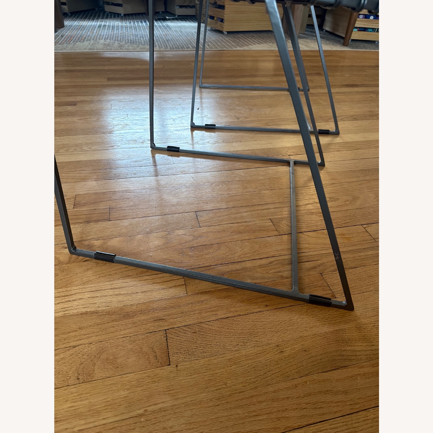 Crate & Barrel Tig Metal Barrel Dining Chairs - image-13