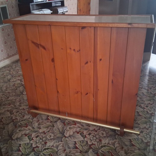 Used Serving Bar W Shelves for sale on AptDeco