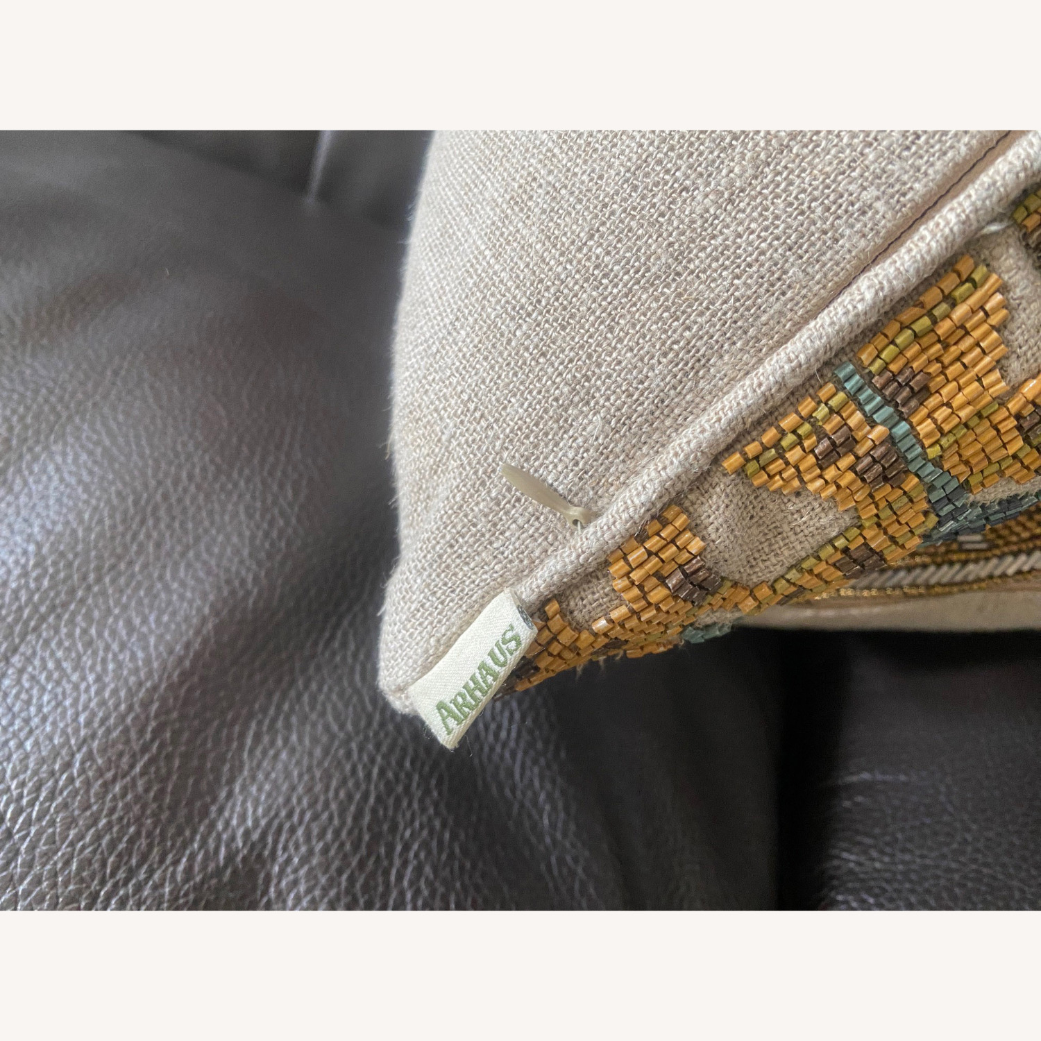 Arhaus Natural Linen Pillow - image-7