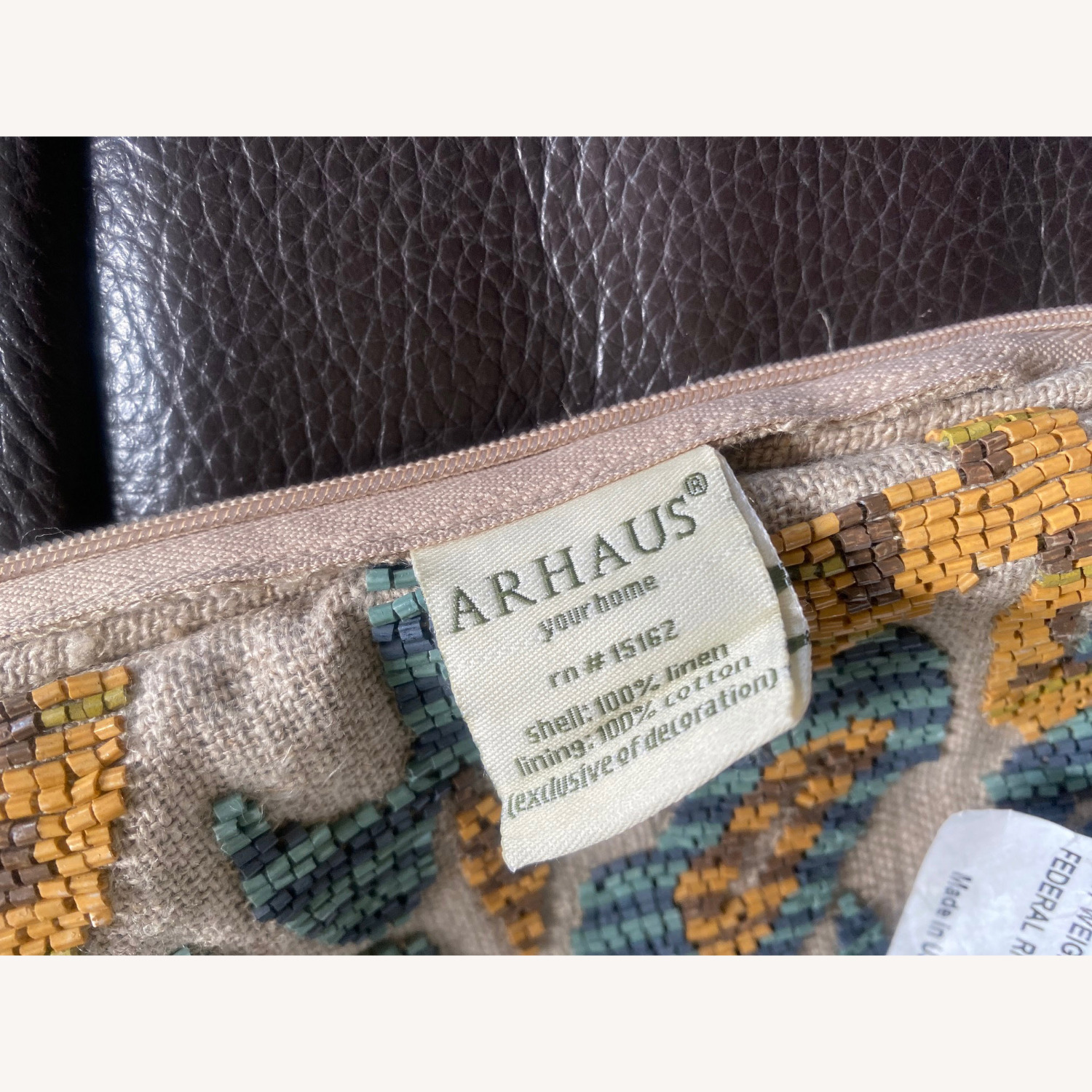 Arhaus Natural Linen Pillow - image-5