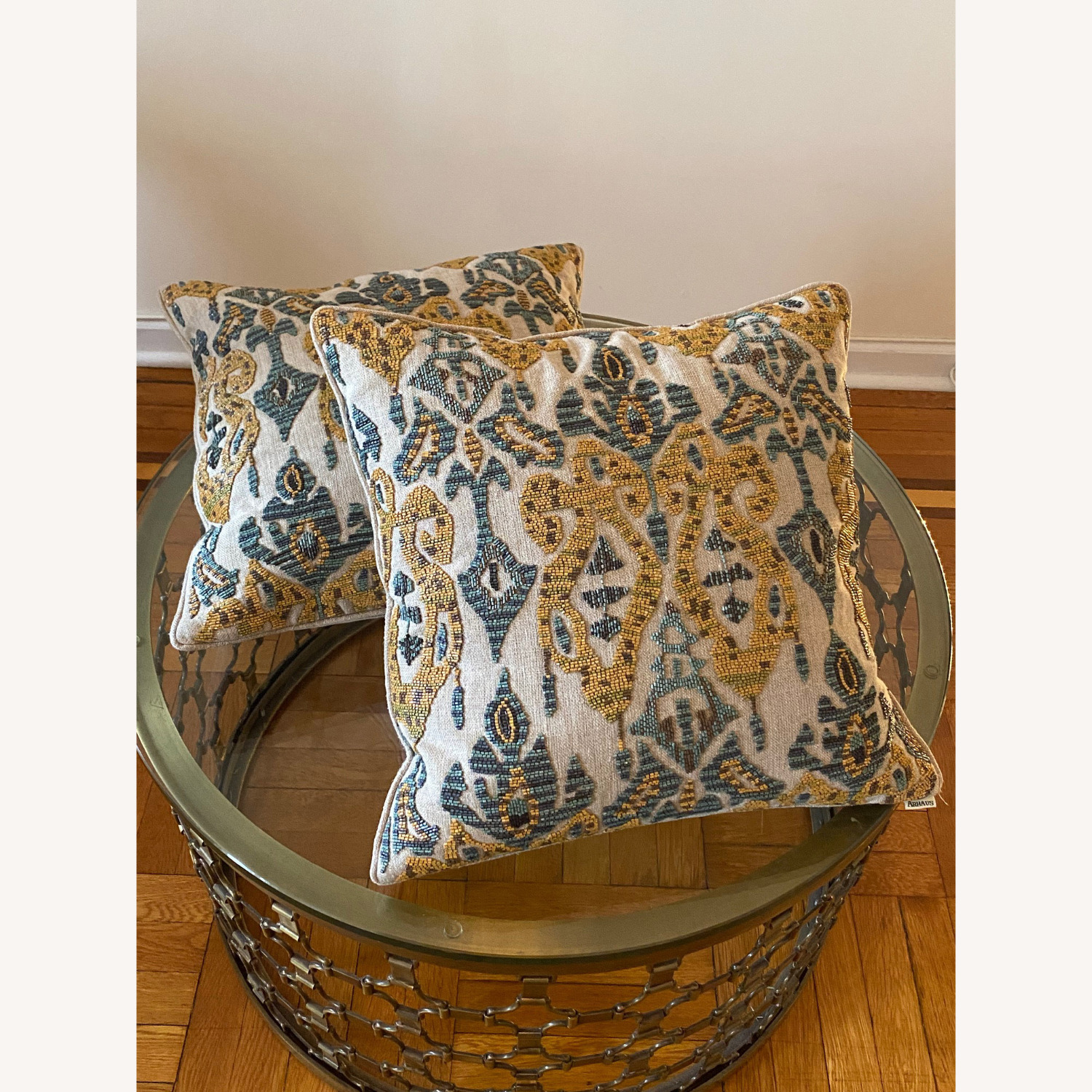 Arhaus Natural Linen Pillow - image-1