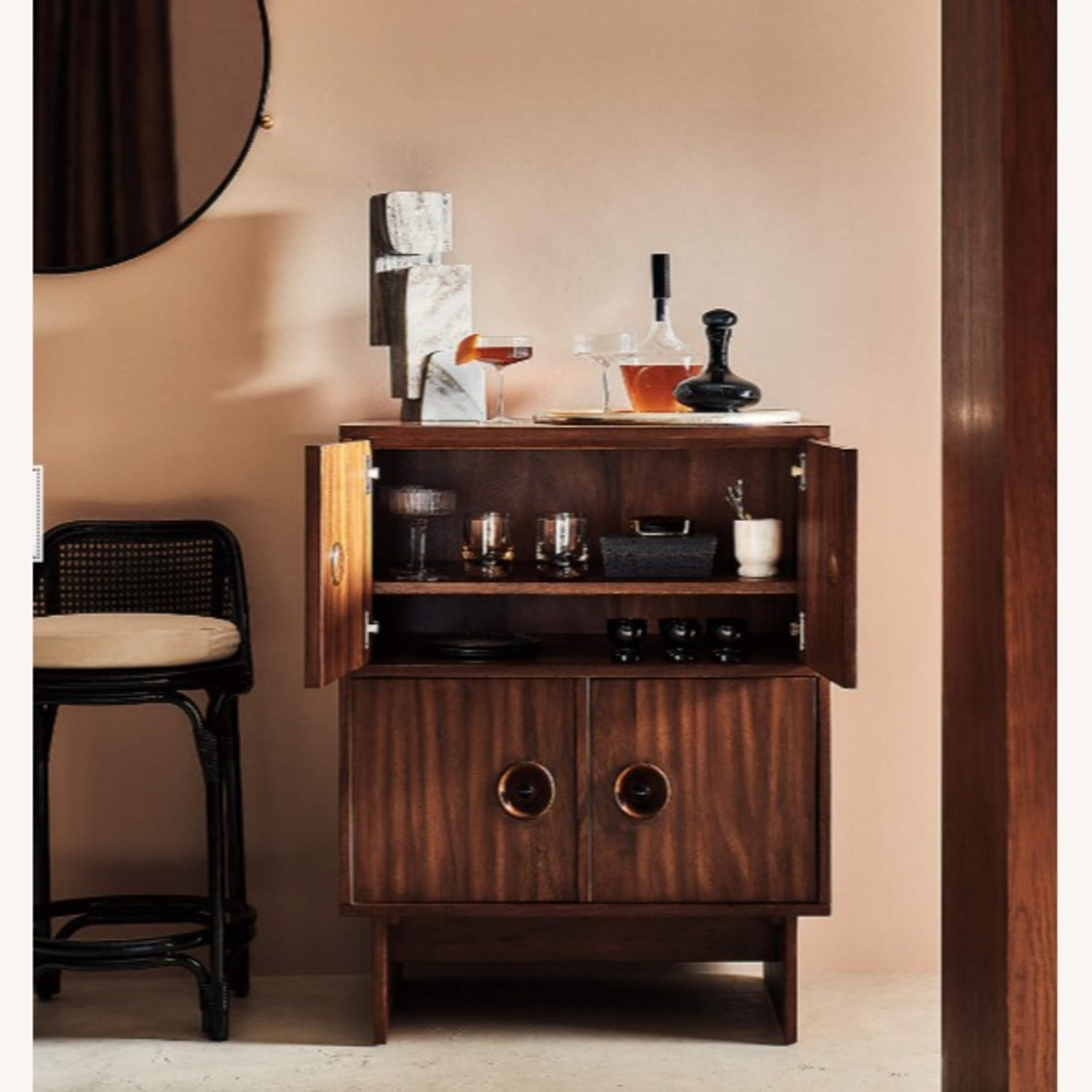 CB2 Ionic Beige Marble Sculpture - image-4