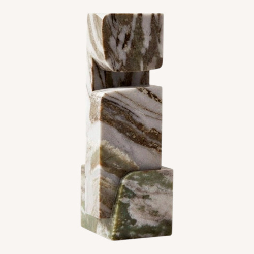 Used CB2 Ionic Beige Marble Sculpture for sale on AptDeco
