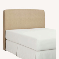 Pottery Barn Lewis Natural Fabric Headboard