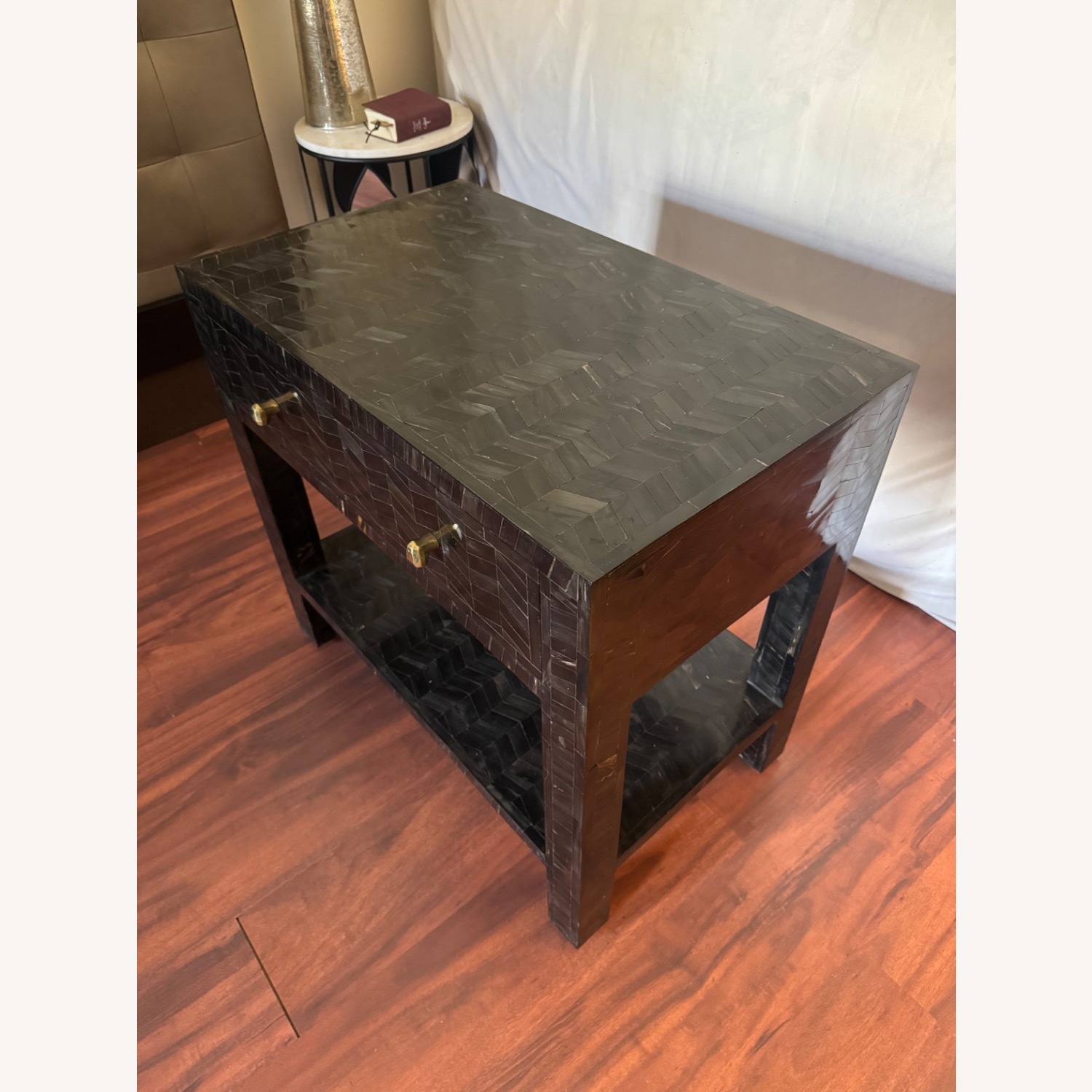 Made Goods Ragnor Nightstand in Black Natural Horn - image-2