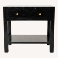 Made Goods Ragnor Nightstand in Black Natural Horn