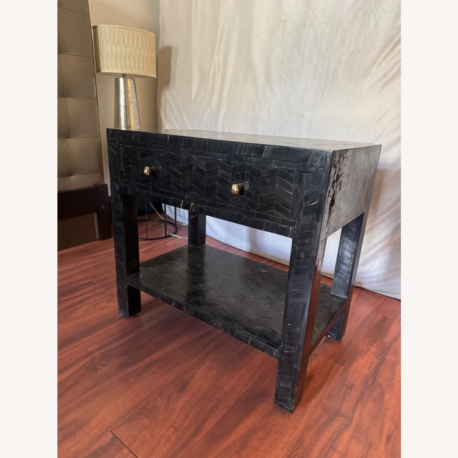 Made Goods Ragnor Nightstand in Black Natural Horn - image-1