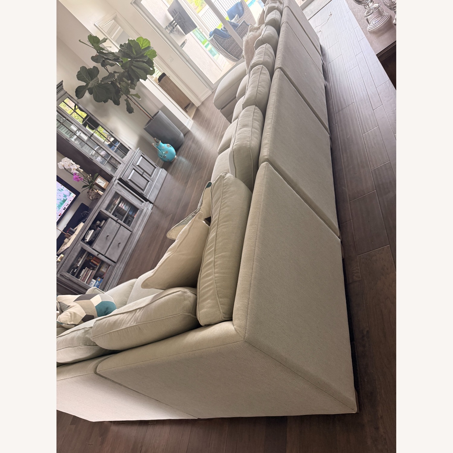 Ethan Allen Fabric 3+ Piece Sectional - image-3