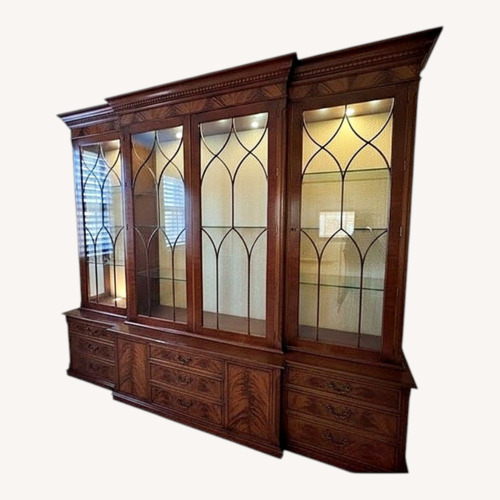 Used Vintage/Antique Finds Dark Brown Wood Bookcase for sale on AptDeco