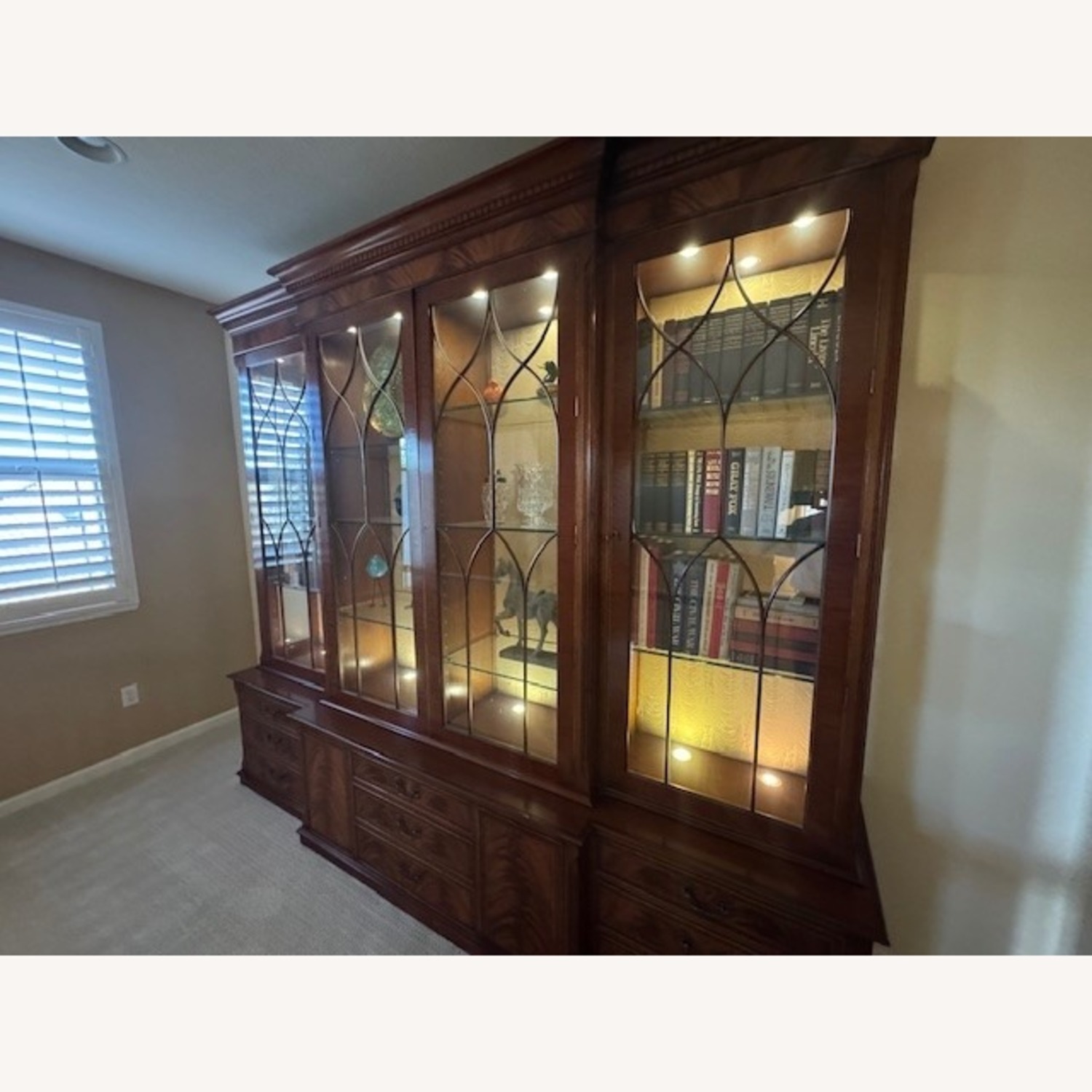 Vintage/Antique Finds Dark Brown Wood Bookcase - image-1