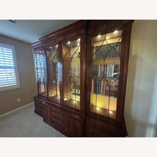 Used Vintage/Antique Finds Dark Brown Wood Bookcase for sale on AptDeco