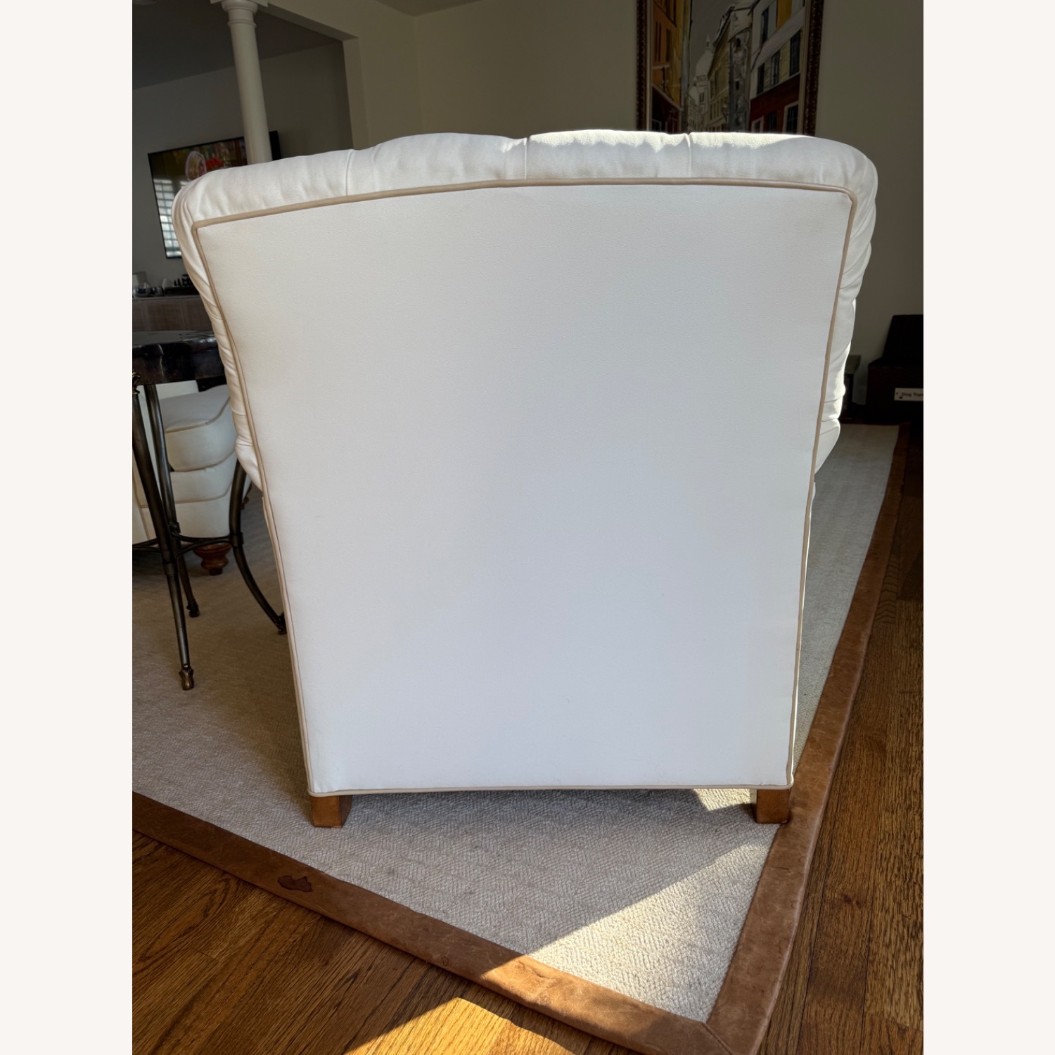 Ethan Allen White Fabric Accent Chairs - image-3