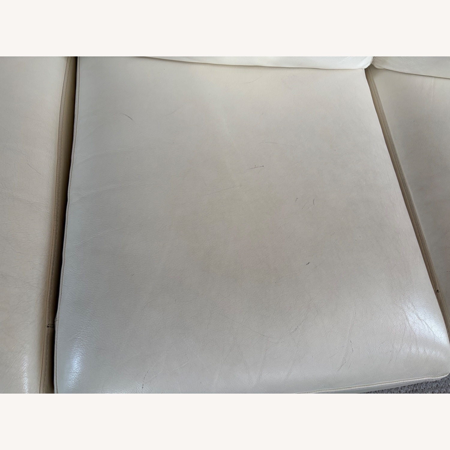 Elite Aero Leather White 3+ Seater Sofa - image-3