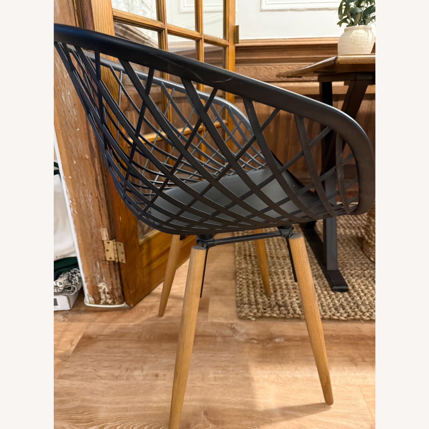 CB2 Sidera Black Wood Dining Chairs, Set of 2 - image-2