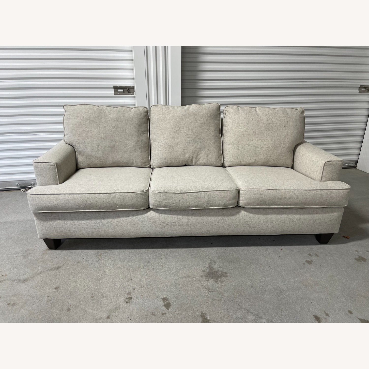 Light Gray Fabric 3+ Seater Sofa - image-1