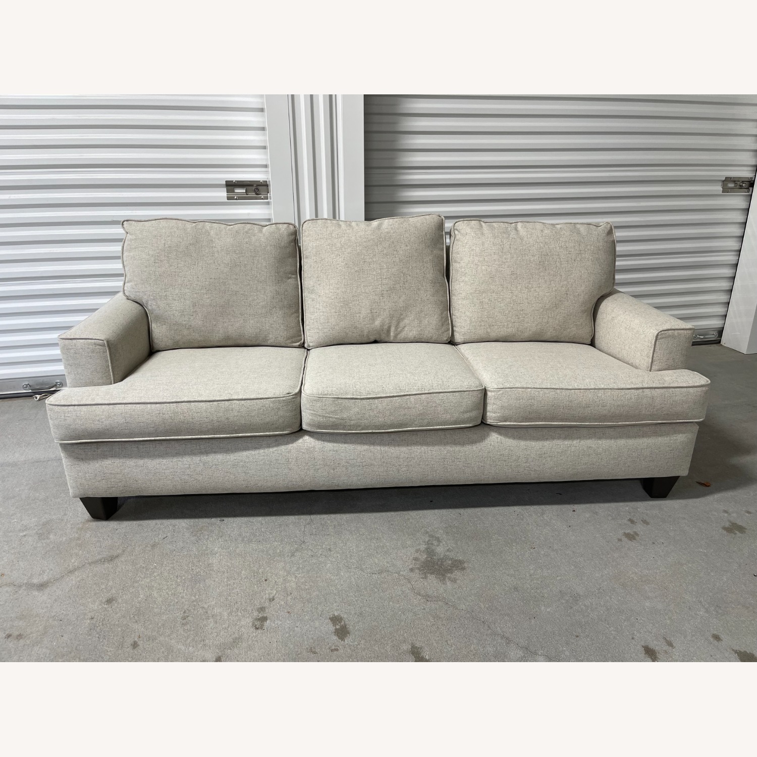 Light Gray Fabric 3+ Seater Sofa - image-2