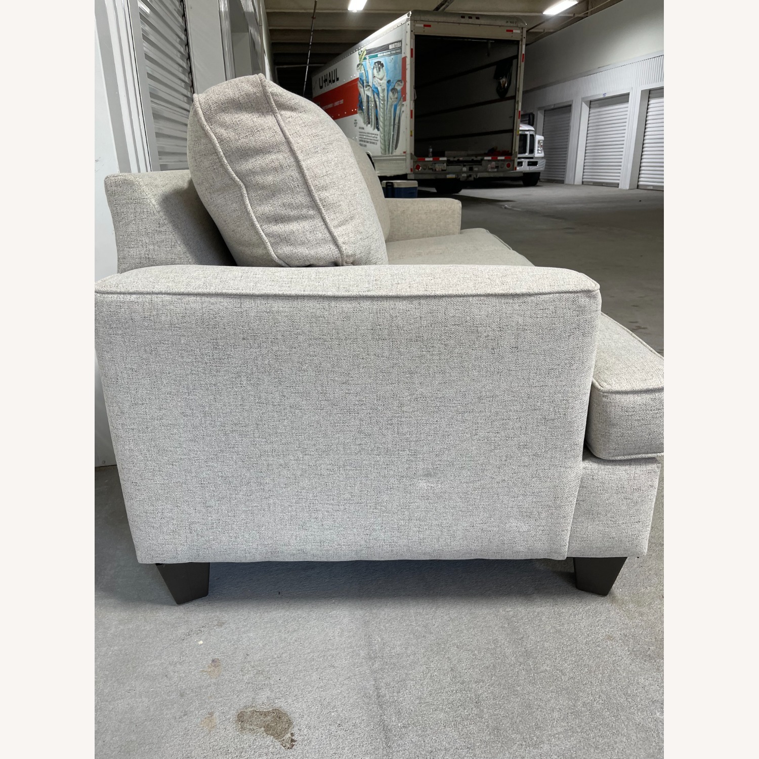 Light Gray Fabric 3+ Seater Sofa - image-5