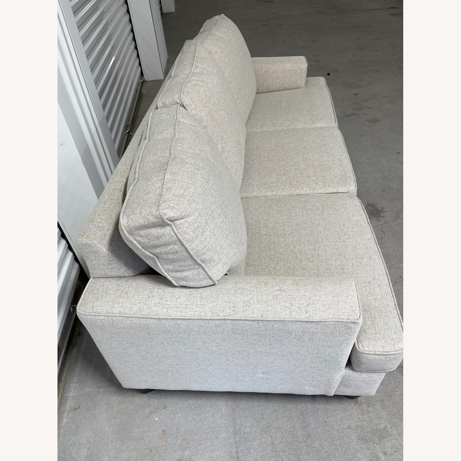 Light Gray Fabric 3+ Seater Sofa - image-3