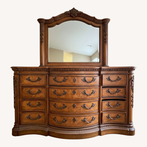 Used Vintage/Antique Dark Brown Wood Dresser for sale on AptDeco