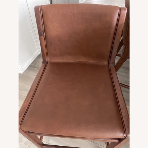 Used Rejuvenation Rawlins Leather Counter Stool (4) for sale on AptDeco