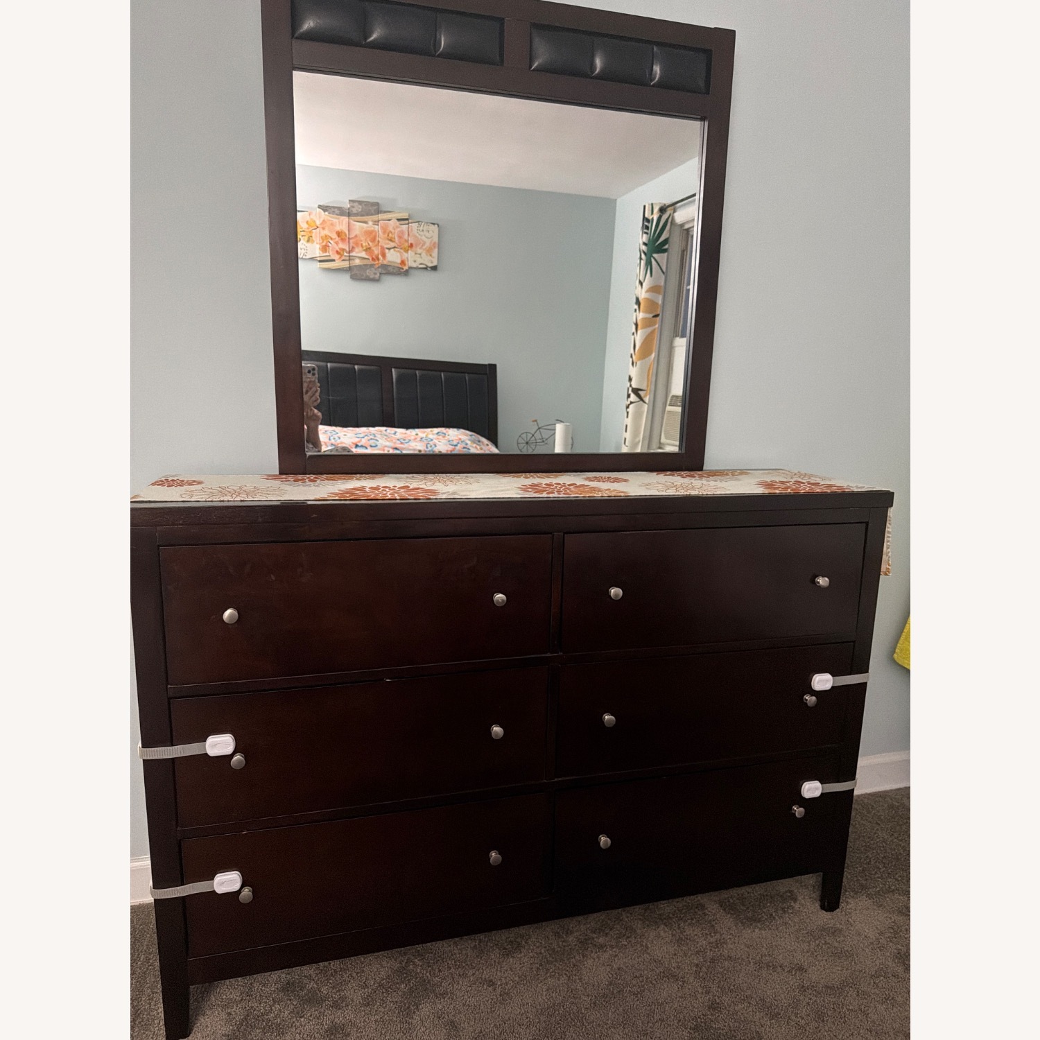 Carlton Contemporary Wood 6-drawer Dresser - image-1