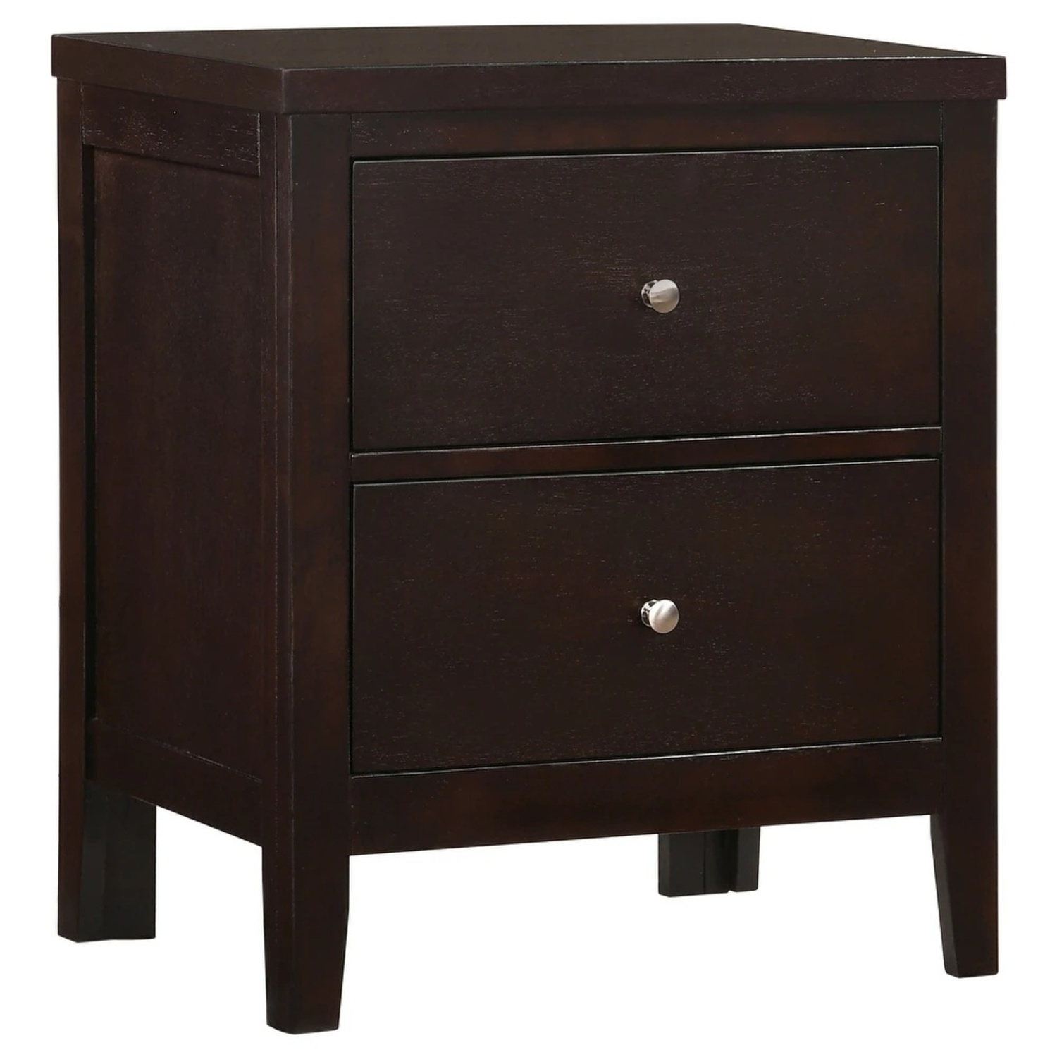 Carlton 2-drawer Wood Nightstand Cappuccino Set of 2 - image-4