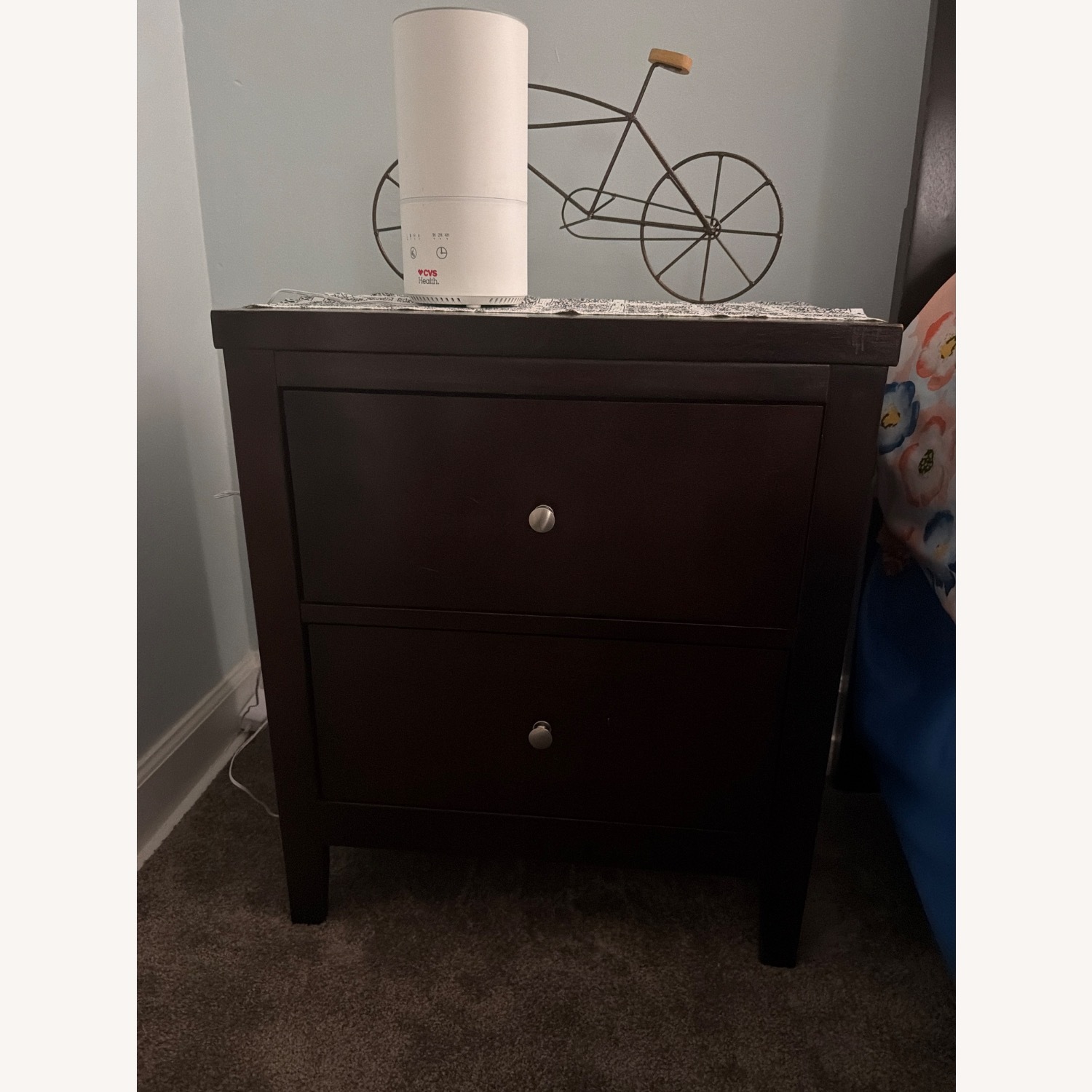 Carlton 2-drawer Wood Nightstand Cappuccino Set of 2 - image-2