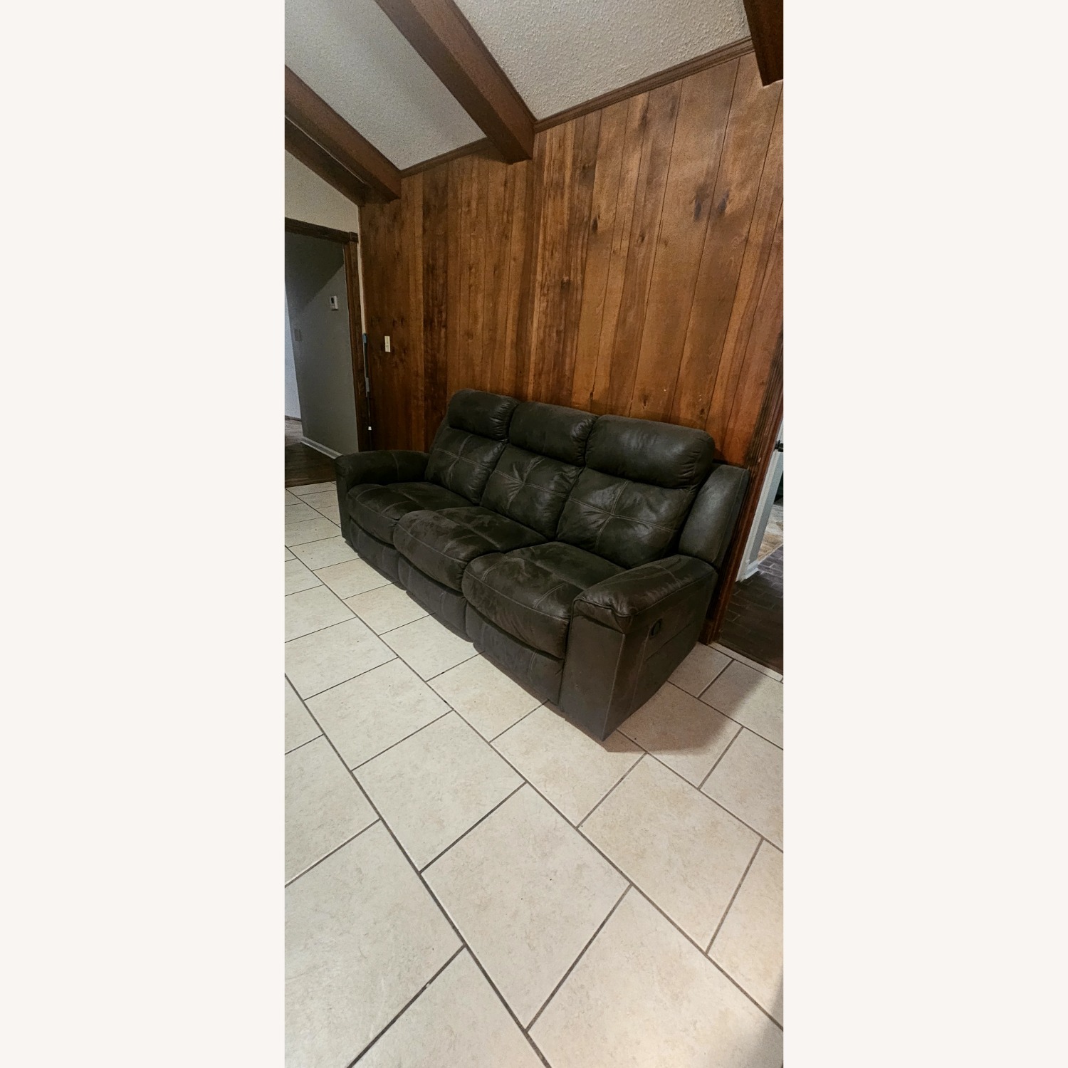 Signature Design Green Fabric 3+ Seater Sofa - image-2