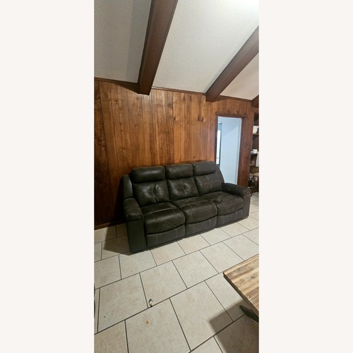 Used Signature Design Green Fabric 3+ Seater Sofa for sale on AptDeco