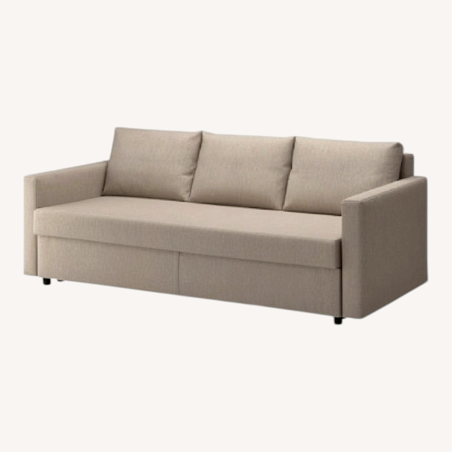 IKEA FRIHETEN Natural Fabric Sleeper Sofa - image-0