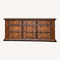 Marge Carson Dark Brown Wood Dresser
