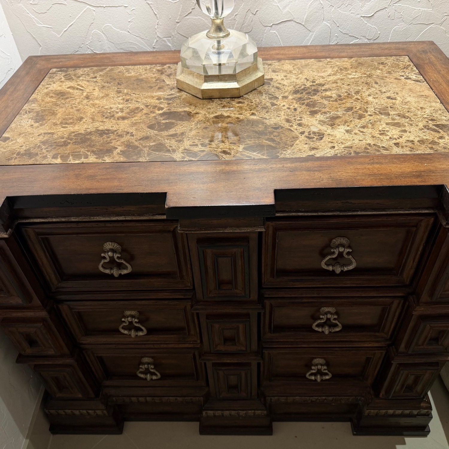 Marge Carson Dark Brown Wood Nightstands - image-4