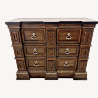 Marge Carson Dark Brown Wood Nightstands
