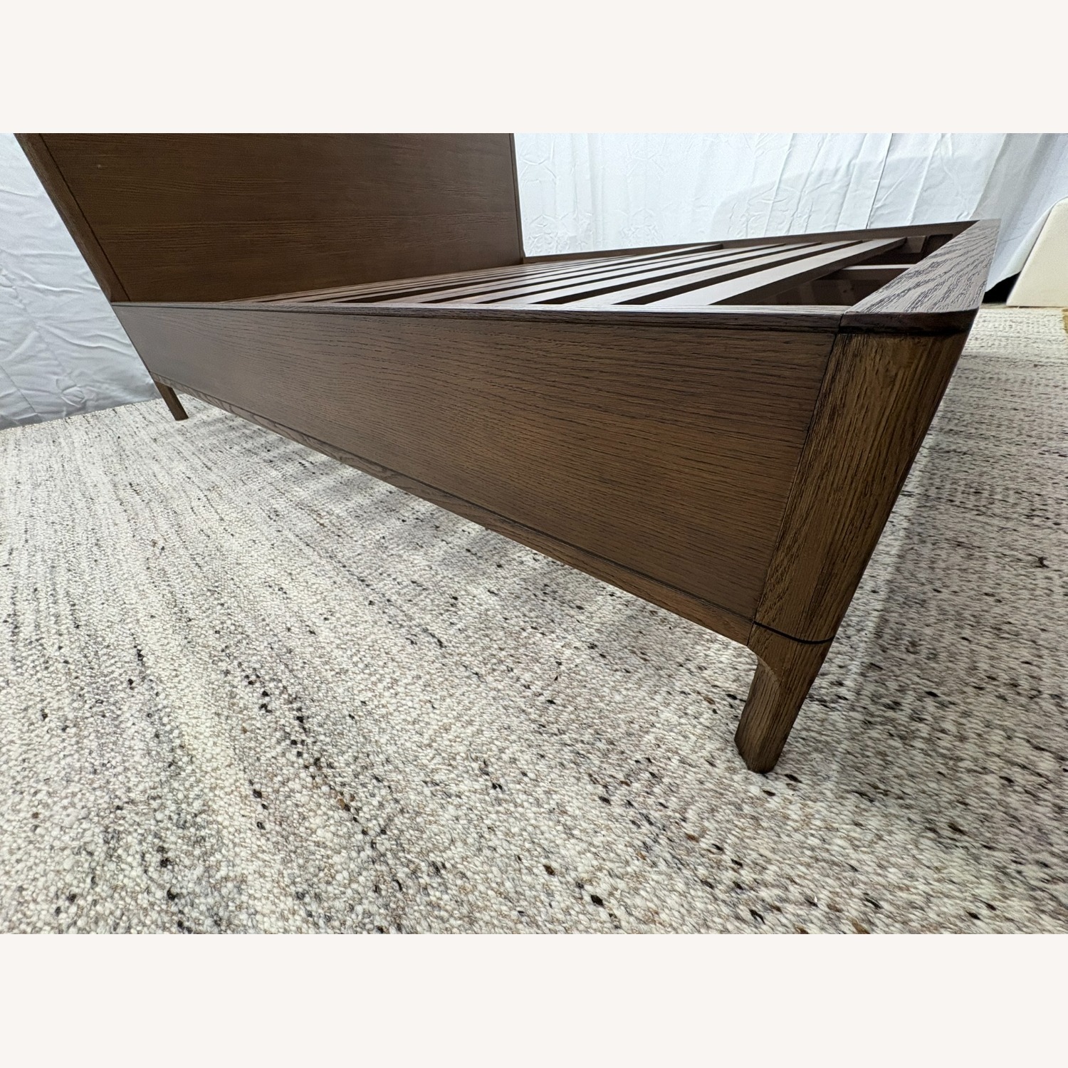 Restoration Hardware Padua Panel Bed – King Brown Oak Finish - image-9