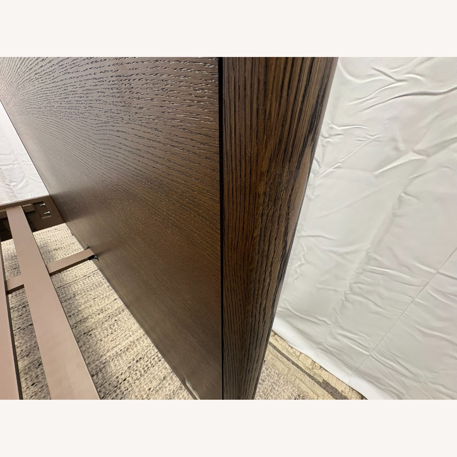 Restoration Hardware Padua Panel Bed – King Brown Oak Finish - image-8