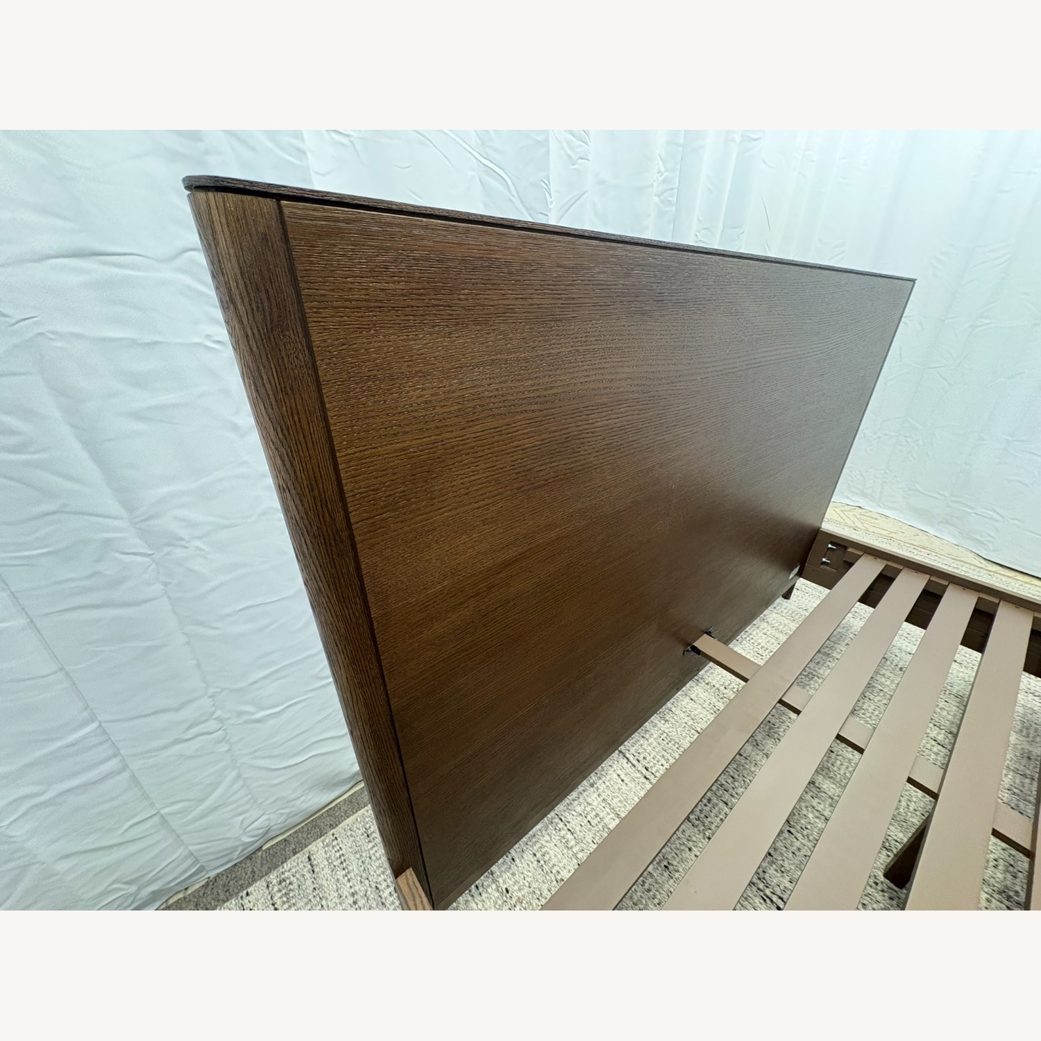 Restoration Hardware Padua Panel Bed – King Brown Oak Finish - image-16