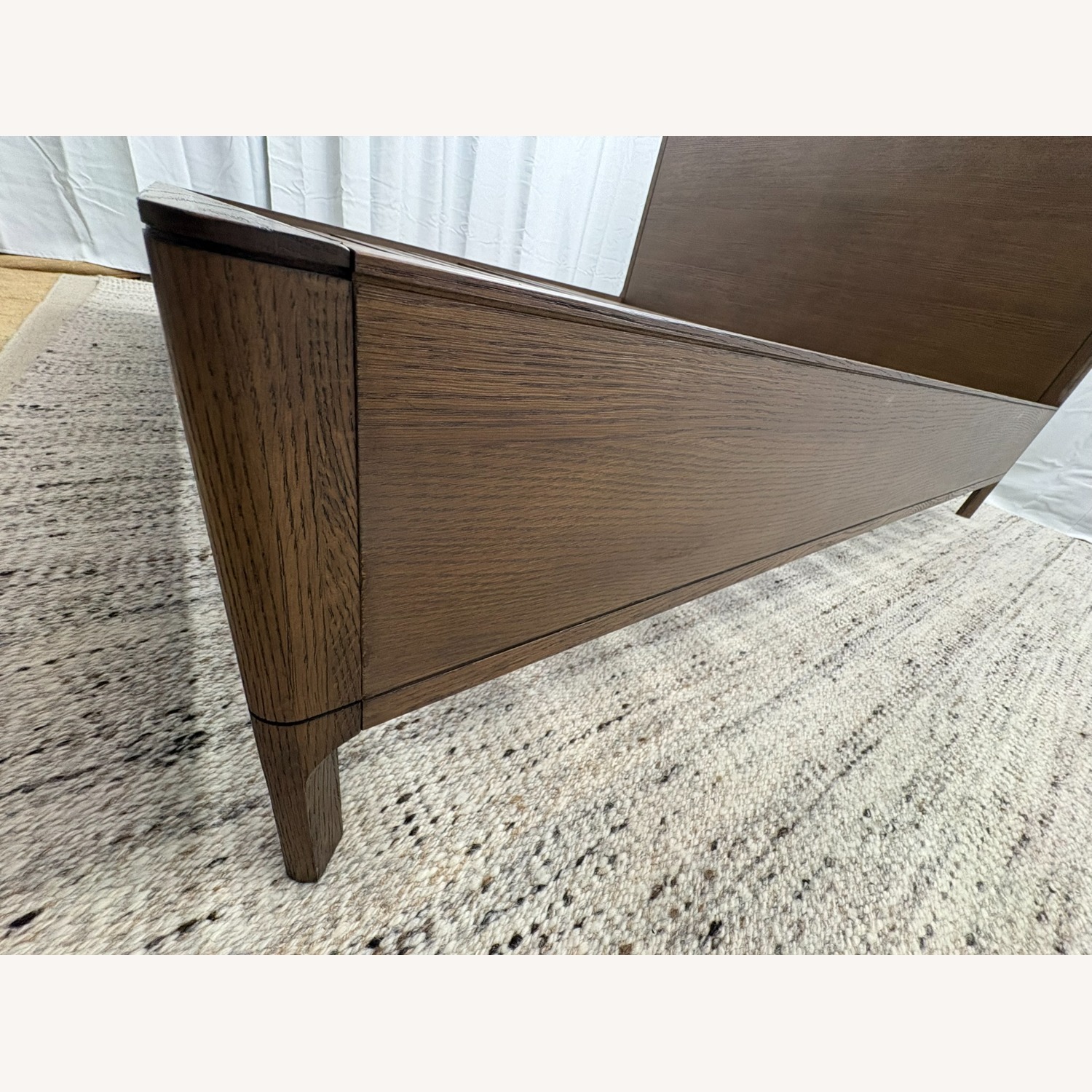 Restoration Hardware Padua Panel Bed – King Brown Oak Finish - image-10