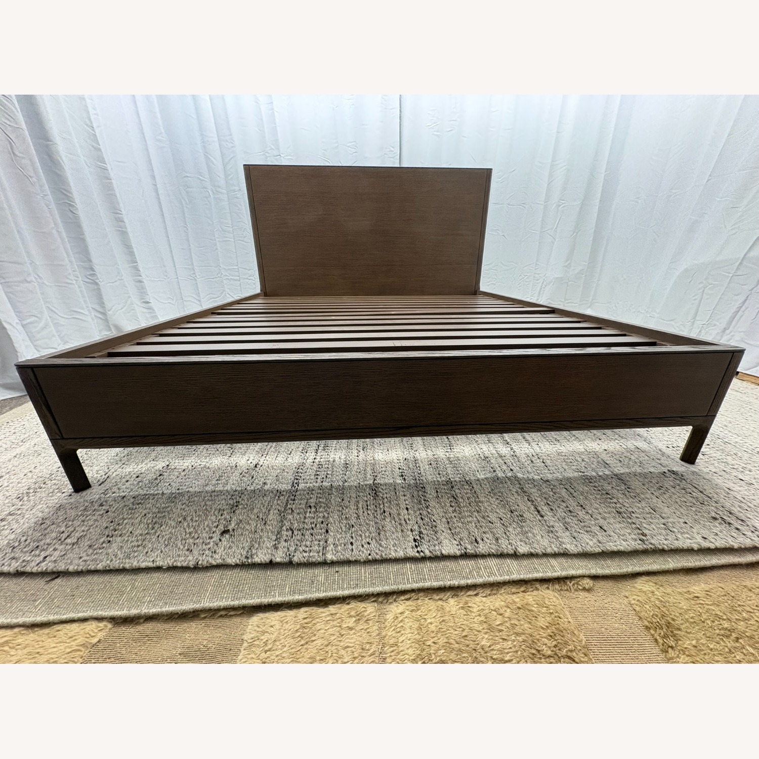 Restoration Hardware Padua Panel Bed – King Brown Oak Finish - image-14