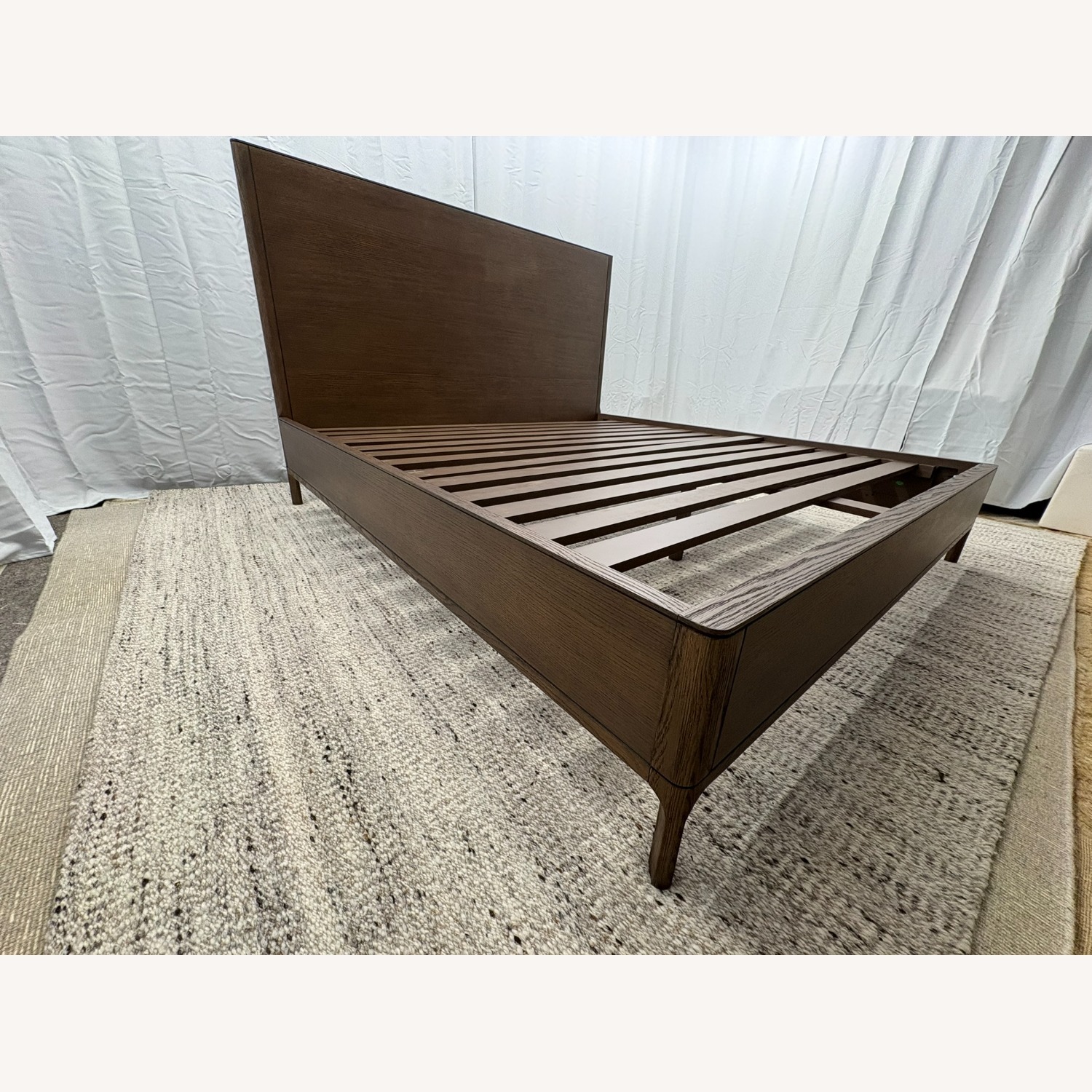 Restoration Hardware Padua Panel Bed – King Brown Oak Finish - image-12